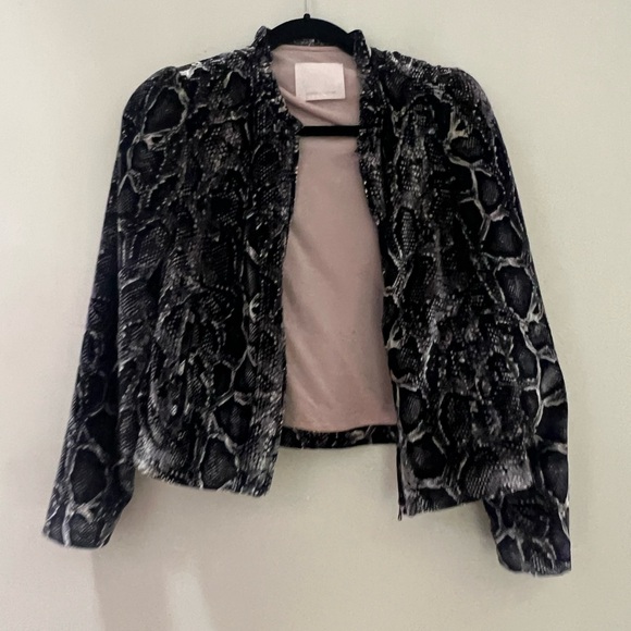 Rebecca Taylor woman’s velvet snake print jacket - Picture 13 of 15